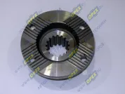 Фланец редуктора МАЗ заднего моста (ф180; фпосад=60; hшлица=55,5; L=80,5; 4отв.ф14 торц.шлиц.,)