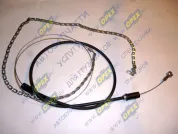 Трос шторки радиатора с оболочкой (3 м) ф1,5 L=3000 с цепочкой в оплетке