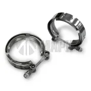 Хомут турбокомпрессора V-образный зажим, ф83 патрубка ТКР турбокомпрессора ПАЗ,Камаз (дв.Cummins 6 ISBe)