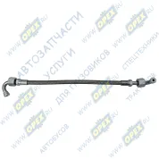 Трубка (сталь) ф10 L=480 Г=М18+К22/Г=М18+К22 угл. фитинги в оплетке подачи масла к турбине КАМАЗ дв. Cummins ISLe