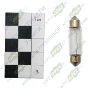 Лампа накаливания 24V 5W; C5W (SV8.5-8) ф11х35 мм IVECO 682 (2018-2020), RVI LCV (1970-2020), VOLVO Bus (1970-2020), MB Unimog (1966-2020)