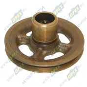 Шкив коленвала 1руч. шлиц ф160 (d=37, под болт) МТЗ