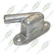 Патрубок компрессора МАЗ воздушный (ф17 h=44; ромбич.фланец 2отв.ф8; алюм.)