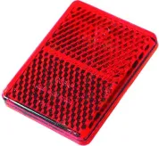 Световозвращатель (катафот) прямоугольный красный 84х64; по центру винт