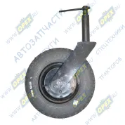 Колесо опорное для щетки 5.00-10 в сборе со стойкой УМДУ, прямой винт,без кронштейна