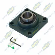 Подшипник корпусной (подшипниковый узел) 130х130 4 отв. ф16 щетка пр-во Локнея