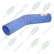 Шланг (патрубок) кривой (1 изг.) ф75х83 L=450 (гофр. в метал. кольц.) подводящий