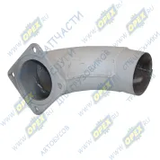 Патрубок L=390 ф110/квадрат.фланец 4отв.ф12 сб. н/о (под верхний выхлоп)