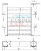 Охладитель наддувочного воздуха (ОНВ) МТЗ-1221,1222,1523 (дв.ММЗ Д-260)
