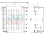 Радиатор водяной МАЗ-256 (дв.Deutz BE4M1013EC)