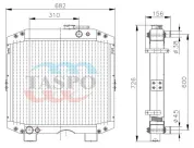 Радиатор водяной ПАЗ-3205 универсальный