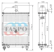 Радиатор водяной МТЗ 4-рядн. 1хd=38,1хd=40