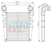 Охладители наддувочного воздуха ОНВ Белаз-7548D (дв.DEUTZ BF8M1015C)