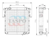 Радиатор водяной МАЗ-447131,437137 (дв.Deutz)