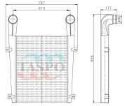 Охладитель наддувочного воздуха 75см.(интеркуллер) ЯМЗ-236НЕ,236БЕ2,238ДЕ2