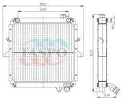 Радиатор водяной МАЗ-500