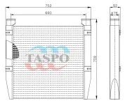 Охладитель наддувочного воздуха (ОНВ) ) МАЗ-103