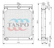 Радиатор водяной дизельный генератор ДГУ (100 кВт)