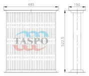 Сердцевина радиатора Д-240;243;244;245 МТЗ-80,82 (узкая)
