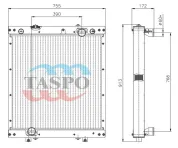 Радиатор водяной ЛИАЗ-429260 (дв.ЯМЗ-534) Евро-5