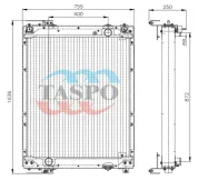 Радиатор водяной для а/м ЛиАЗ 5292 с дв. ЯМЗ 536 MAN Lion's (1991-2021)