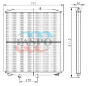Радиатор масляный нов./обр. теплоотдача=14,0, (Т-170,Т-10,Д-180)
