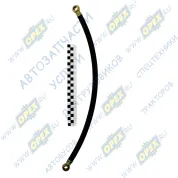 Трубка (РТИ) ф14; L=550 под 2 штуцера ф14 топливная МБС ГАЗ-3309 низкого давления Евро-2 550мм в оплетке