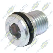 Пробка С/И (сталь) М14х1,5 h=20 шестигр-к 8 ( кольцо РТИ на головке) сливная масляного картера (поддона) Газель Некст (дв.УМЗ А274