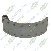 Колодка тормозная (445х120) передняя (однореберная) без АБС УРАЛ (под 2-х полосный цил.)