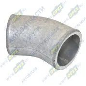 Патрубок кривой (1 изг. алюм.) ф50х62 L=120 соединительный УРАЛ