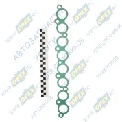 Прокладка С/Ф впускной трубы (коллектора) УАЗ,Газель (дв.ЗМЗ-40904,40524,40525,Евро-3) L=455; 8 внутр.отв.ф34; 7отв.ф12/2отв.ф10