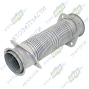 Рукав глушителя (металлорукав) L=400 ф125 2 квадр.фланца по 4отв. ф10 Евро-2,3