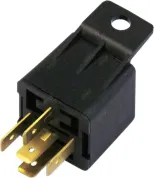 Реле электромагнитное 24В 40А 5 плоских клемм с кронштейном