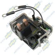 Реле регулятор напряжения МАЗ,КАМАЗ в сб. с ЩУ.(щеточ.узел) ген.Г273В с добав.резистором URAL /MAZ/BELAZ /KAMAZ eng.[YAMZ 236B2 YAMZ845.10 YAMZ8451.10