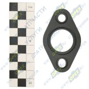 Прокладка (сталь) ромбич.75х45; фвнутр=25; 2отв.ф7 теплопередающего элемента