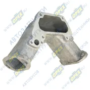 Патрубок кривой (1 изг. алюм.) L=500 1 флан. С/Ф 4 отв. М10х1,5 ромб. флан. 2 отв. М8х1,25 2 флан. С/Фх2 отв. ф16 соединит. впускных коллекторов ЯМЗ-7