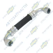 Трубка ВД ф19 L=185 Г=М16+К19/Г=М16+К19; 2 фитинга 90 гр. подв. охл. жид-ти к компрессору RVI Kerax (2000-2020)