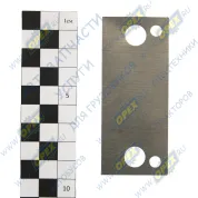 Прокладка (сталь) прямоуг. 35х85; 2отв.ф11/2отв.ф6, корпуса нагнетающей секции масляного насоса