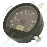 Спидометр электронный круглый ф150; шкала 0-120 км/ч, КАМАЗ,ПАЗ (24 В) без датчика скорости и без жгута