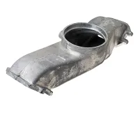 Патрубок соедин.впус (алюм.) L=500, 1отв.ф128,2 прямоугольных отв.70х99