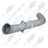 Патрубок выпускной L=830; квадрат.фланец 4отв (эжектор) Камаз Евро-2