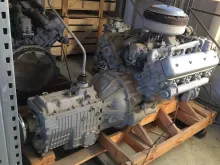 Двигатель ЯМЗ-238М2 осн. компл. (3)(240 л.с.) с КПП, СЦ и эл. об. (Ж/Д краны: КЖС-16,