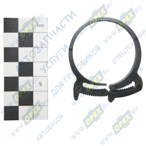 ADHC004 Хомут силовой; (ПВХ) ф37-42/9 с зубчатым замком Airline1
