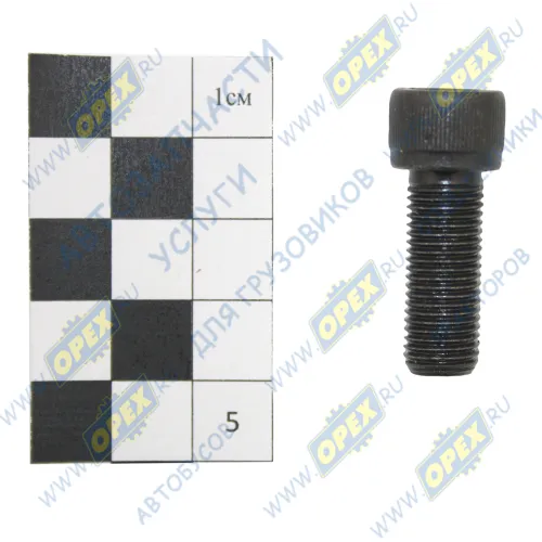 826/00892 Болт C/И 3/8UNFх3/4х25 (М10х1) Р=25 цилиндр.головка под внутр.6-к 8 (каленый) вала карданного JCB ARIES1