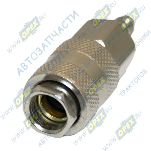 AT10797 Фитинг (штуцер) прямой; соединение быстросъемное (мама) - елочка ф8мм (компрессор,пневмоинструмент) AT