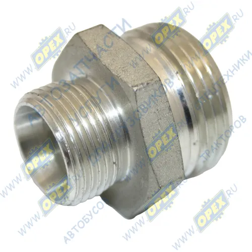 ATD803105 Фитинг (штуцер) прямой; Рнаруж=М22х1,5/М30х2 К=32 L=33 [AD-73] ATD