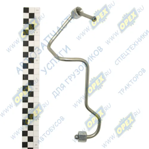 ATD51164M Трубка (сталь) ф6 L=410 Г=М12+К17/Г=М12+К17 топливная (подачи) от ТНВД к рампе Газель Бизнес,Некст (дв.Cummins ISF 2,8) Евро-4 ATD1