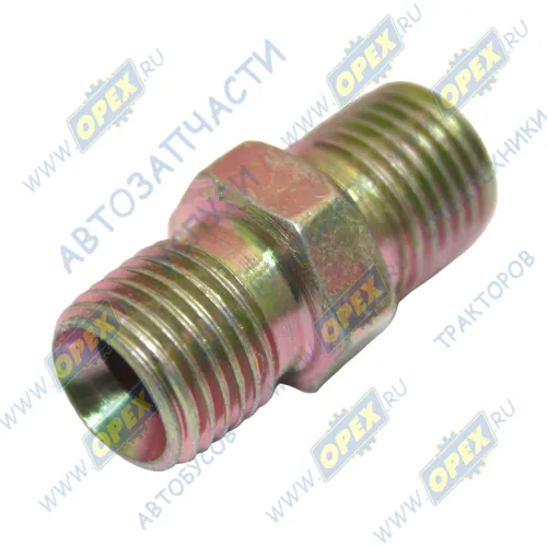 ATD803120 Фитинг (штуцер) прямой; Рнаруж=М10х1/М10х1; К=12 L=32 (конус/конус)  STANDART ATD