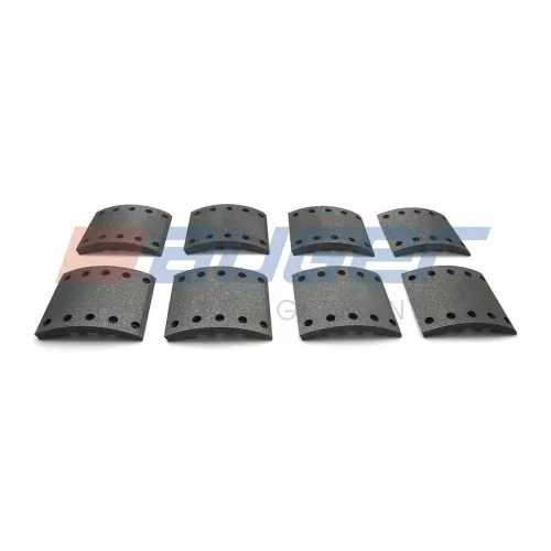 76504 Накладки тормозные (комплект) 420х180; STD (80 отв на оси: заклёпки 8х15 /( 93251) BPW (1982-2020), K?SSBOHRER (1970-2020), SAUER ACHSEN (1970-2020) Auger