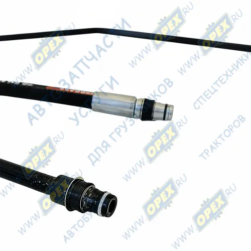 84963 Шланг С/И ф6 L=2400 бысторосъем 1SN /трубка (сталь) кривая (8 изг.) ф10 L=1250 бысторосъем коробки передач MAN TGA (2000-2020) Auger2